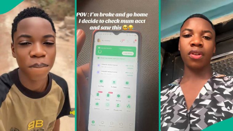 “Make una advice me”: Man who is broke shows his mother’s OPay account balance