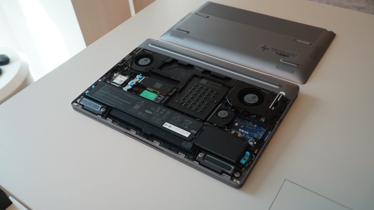 Check out this HP workstation laptop with 4 DIMM and M.2 slots