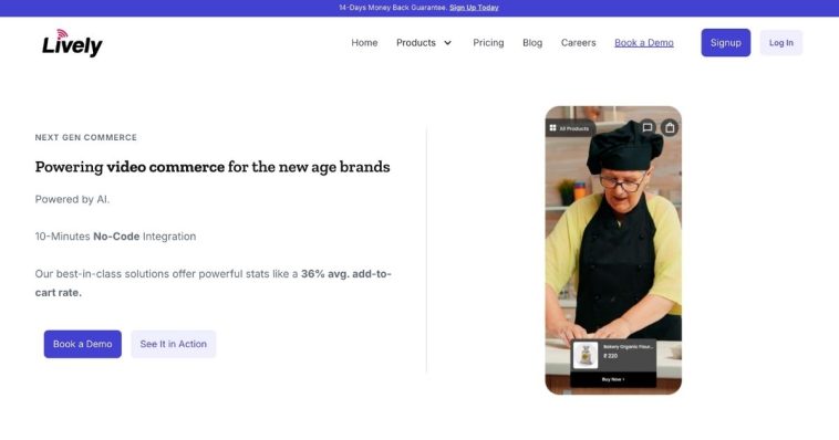 Lively: Video commerce platform