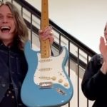 “It’s a boy!” Rebecca Lovell and Tyler Bryant announce new baby with Stratocaster-themed gender reveal party