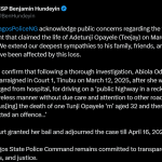 Police confirms arraigning suspect Abiola Odutayo over d3ath of Bumpa co-founder in Lagos