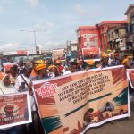 Nationwide Protest: Demonstrators defy IG’s order, storm Lagos streets, converge at Ikeja Under-Bridge