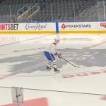 Ivan Demidov skated with the extras this morning