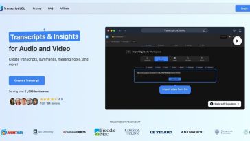 TranscriptLOL: Audio and video transcription tool
