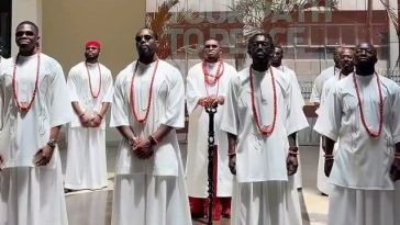 This Edo Groom and His Best Guys Are Serving Premium Squad Goals