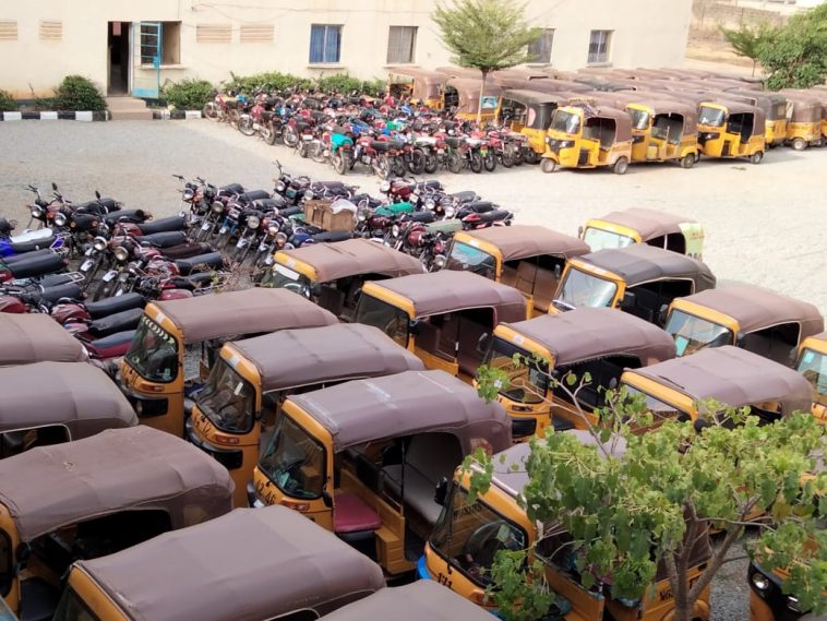 Police impound 56 Keke NAPEP, 94 motorcycles in Niger