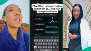 Lady posts chat with ex-boyfriend who unexpectedly sent her WhatsApp messages