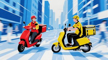 Will Market Shake Up Smooth the Road for Takeout Couriers?