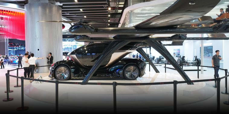 Auto Shanghai: Carmakers Push Past EVs With Flying Cars, Robots