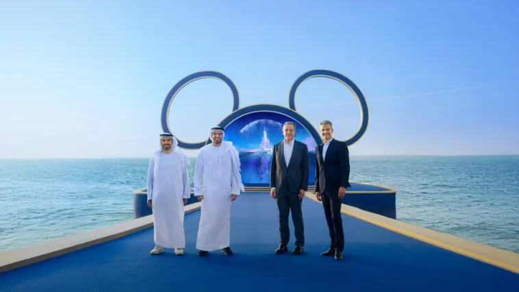 Khaled bin Mohamed bin Zayed witnesses the announcement of Disney Theme Park Resort project on Yas Island, Abu Dhabi