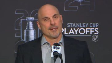 Rick Tocchet leaves for Philadelphia