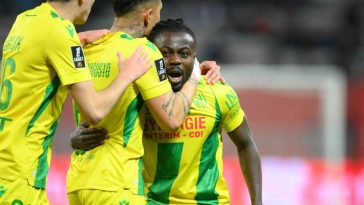 Ligue 1: Moses Simon shines as Nantes survive relegation, Moffi scores again