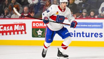 Logan Mailloux and David Reinbacher miss Rocket practice