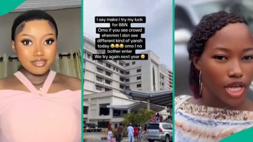 Lady who attended BBNaija audition refuses to enter venue, shares what she saw t…