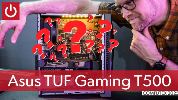 Desktop case, laptop chip? The Asus TUF T500 is a weird little gaming PC