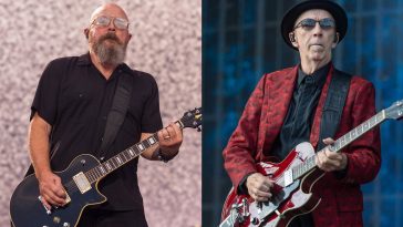 “Only Happy When It Rains has a solo and lot of that is backward guitar. We had to figure out how to play it –and flipped the two-inch tape reels over. I struggle playing that every night!” Garbage’s Duke Erikson and Steve Marker don’t like to loo