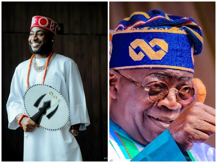 Davido and co. pay courtesy visit to President Tinubu