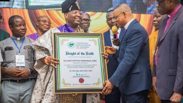 Aare Adetola Emmanuelking Conferred with First-Ever “Knight of Faith” Title by CAN South West Nigeria