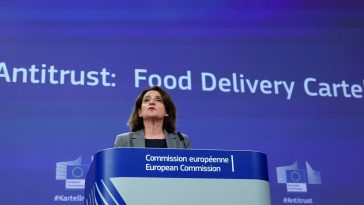 Antitrust Ue, per Delivery Hero e Glovo multa da 329 milioni per cartello