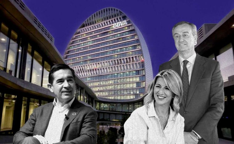 Yolanda Díaz: «Hasta la Iglesia está en contra de la opa del BBVA al Sabadell»