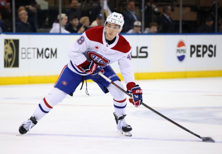 “If Lane Hutson gets offered Jake Sanderson’s contract, maybe he’d be interested.”