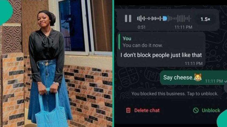 Lady shares ‘hot’ voice note ‘yahoo boy’ sent to her for snubbing his message
