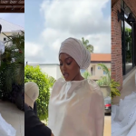 “You’re a mountain of fire bride” – Bride reveals how she had to transform from ‘glamour to demure’ for her church wedding (VIDEO)