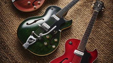 “The catalog proclaimed the instrument to be: ‘For the young artist with a flair for showmanship!’”: Guild Starfires appeared in the hands of The Kinks’ Dave Davies and Jerry Garcia, and shook up the electric guitar scene in the early ’60s