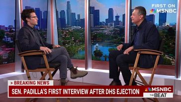 Alex Padilla Tears Up Recounting His Kristi Noem Detainment on MSNBC: ‘It’s All BS Coming From Trump’ | Video