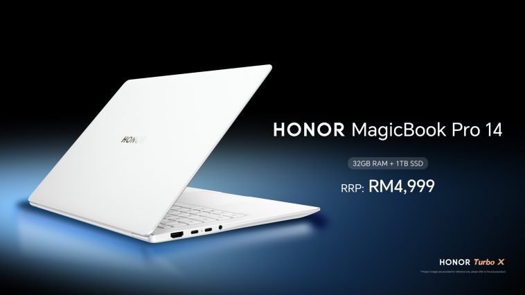 HONOR MagicBook Pro 14 officially available nationwide for RM4499
