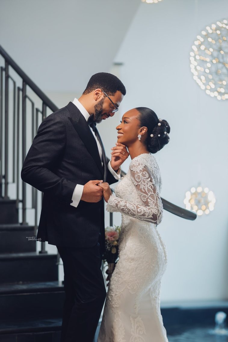 Obehi & Steven are #SOinlove! Their White Wedding Photos are Proof