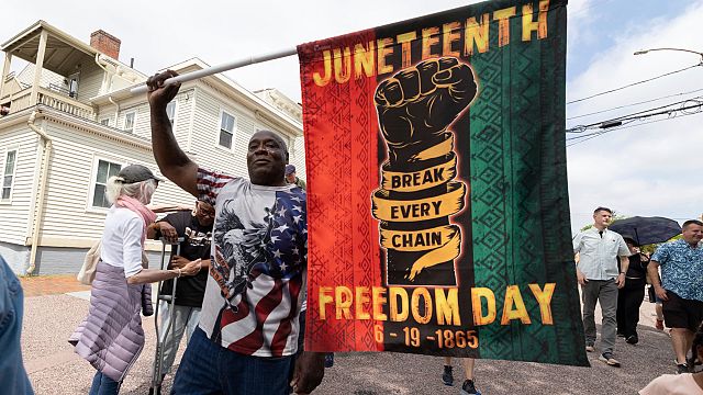 Juneteenth celebrations marking the end of slavery in United States