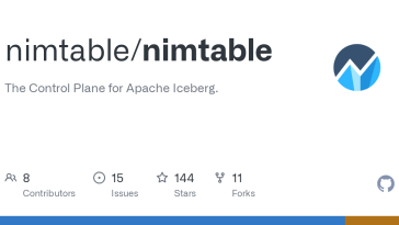 Nimtable: Open-source web UI to browse and manage Apache Iceberg tables