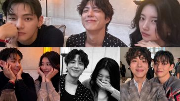 BTS’s V, Park Bo Gum, And Suzy Pose Together For Adorable Photos At CELINE Show In Paris