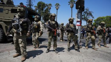 Federal troops’ show of force at MacArthur Park, Los Angeles; Mayor calls it a ‘political stunt’