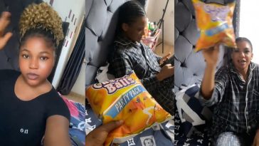 Lady shares roommate’s joyful reaction after promising her daily snacks until her birthday (WATCH)