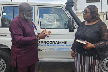 WHO and partners boost Liberia’s fight against NTDs with vehicle donation