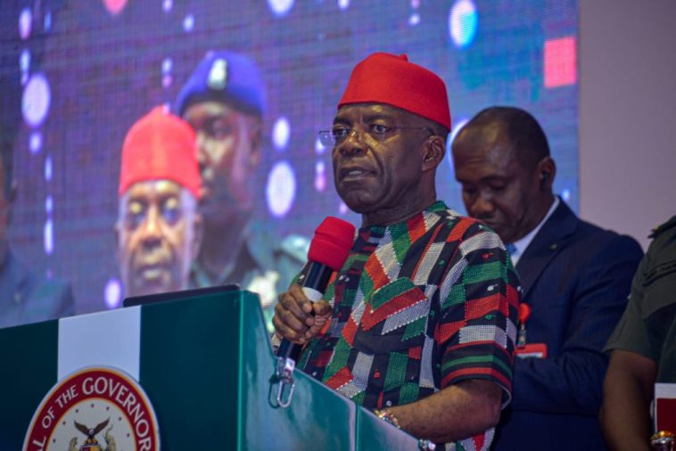 Otti vows to make Abia inhabitable for criminals, launches security trust fund