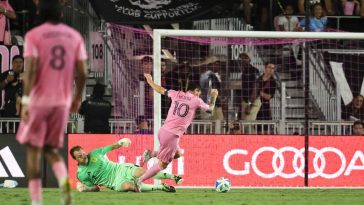 Messi hits double again to lift Miami to MLS win over Nashville