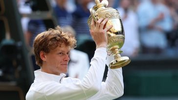 Jannik Sinner beat defending champion Carlos Alcaraz to win the Wimbledon men’s title