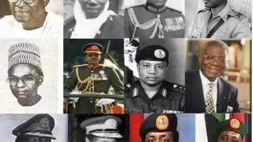 Muhammadu Buhari and Other Military Heads of State of Nigeria (with pictures)