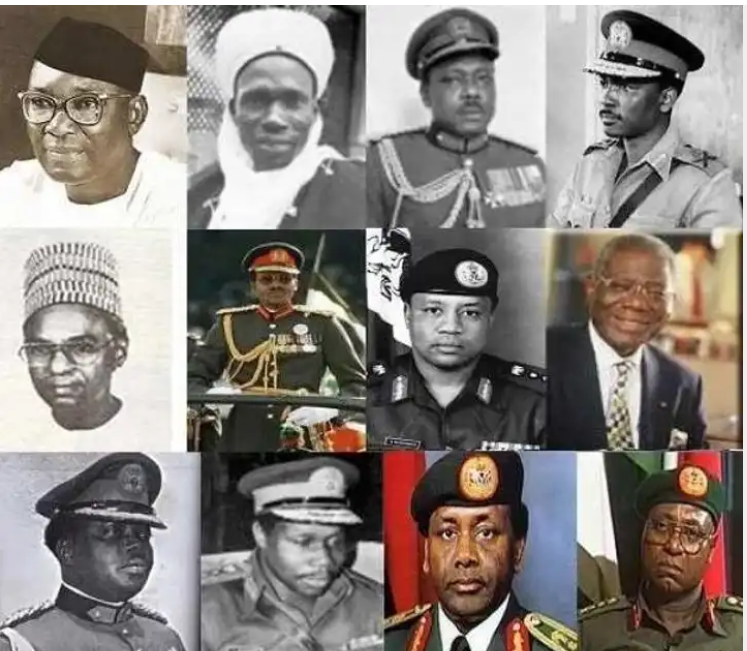 Muhammadu Buhari and Other Military Heads of State of Nigeria (with pictures)