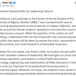 UNICAL: No student should suffer due to leadership failure