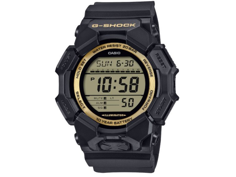 New Casio G-Shock GD-010GB-1A9 brings back the bold black-gold formula with an oversized display
