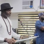 Hon Amobi Ogah briefs journalist on a Bill for an Act to Prohibit Public ,Civil Services, Health Care Services , for related matters held in Abuja