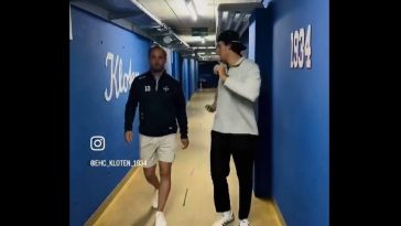 Brandon Gignac at Kloten: David Reinbacher showed him around the club’s facilities