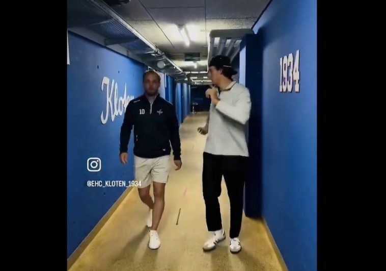 Brandon Gignac at Kloten: David Reinbacher showed him around the club’s facilities