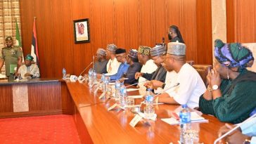 Photos: Tinubu Meets APC Governors Ahead Of Crucial NEC Meeting