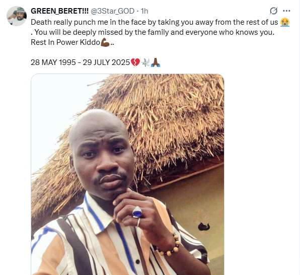 One of three biological brothers serving in the Nigerian Army d!es in battle