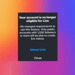 Instagram Restricts Live Streaming to Creators With 1,000 or More Followers